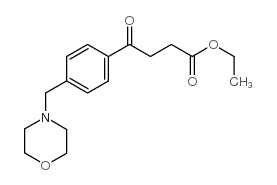 ETHYL 4-[4-(MORPHOLINOMETHYL)PHENYL]-4-OXOBUTYRATE Structure