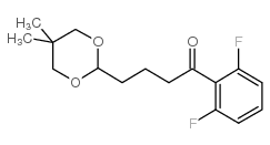 2',6'-DIFLUORO-4-(5,5-DIMETHYL-1,3-DIOXAN-2-YL)BUTYROPHENONE structure