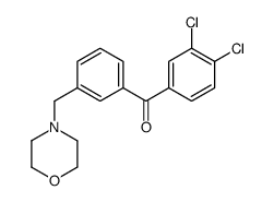 3,4-DICHLORO-3'-MORPHOLINOMETHYL BENZOPHENONE structure