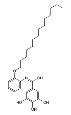 3,4,5-trihydroxy-N-(2-tetradecoxyphenyl)benzamide Structure
