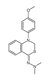 4-(2,2-dimethylhydrazono)-1-(4-methoxyphenyl)-1,4-dihydro-2H-benzo[d][1,3]thiazine Structure