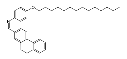 4-tetradecyloxy-N-(9,10-dihydro-2-phenanthrylmethylene)aniline Structure