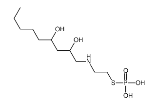 2-(2,4-dihydroxynonylamino)ethylsulfanylphosphonic acid Structure