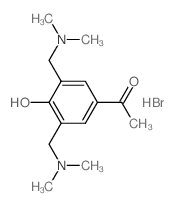 1-[3,5-bis(dimethylaminomethyl)-4-hydroxy-phenyl]ethanone结构式