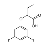 2-(3,4,5-triiodophenoxy)butanoic acid Structure