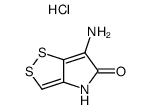 6-amino-4H-[1,2]dithiolo[4,3-b]pyrrol-5-one hydrochloride结构式