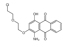 1-amino-2-[2-(2-chloroethoxy)ethoxy]-4-hydroxyanthracene-9,10-dione Structure