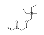 2-ethenylsulfinylethoxymethyl-diethyl-methylsilane结构式