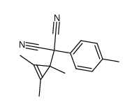 (1,2,3-trimethylcyclopropenyl)(p-methylphenyl)malononitrile Structure