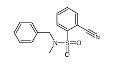 N-benzyl-2-cyano-N-methylbenzenesulfonamide Structure