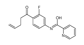N-(3-fluoro-4-pent-4-enoylphenyl)pyridine-2-carboxamide结构式