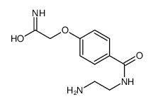 N-(2-aminoethyl)-4-(2-amino-2-oxoethoxy)benzamide结构式