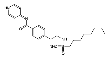 4-[1-amino-2-(octylsulfonylamino)ethyl]-N-pyridin-4-ylbenzamide Structure