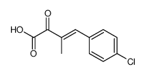 (E)-4-(4-chlorophenyl)-3-methyl-2-oxo-but-3-enoic acid结构式