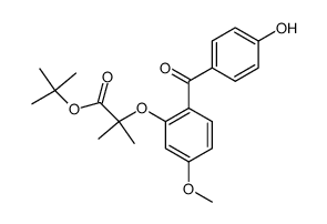 tert-butyl 2-[2-(4-hydroxybenzoyl)-5-methoxyphenoxy]-2-methylpropanoate Structure