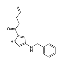 1-[4-(benzylamino)-1H-pyrrol-2-yl]pent-4-en-1-one Structure