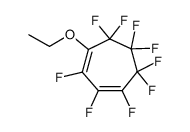 1-ethoxynonafluorocyclohepta-1,3-diene结构式