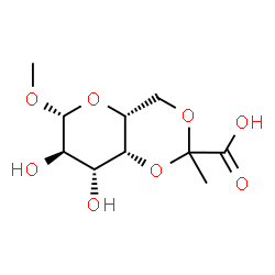 methyl 4,6-O-(1-carboxyethylidene)galactopyranoside Structure