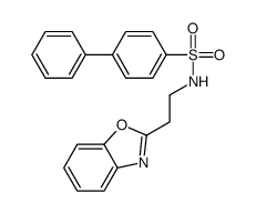 N-[2-(1,3-benzoxazol-2-yl)ethyl]-4-phenylbenzenesulfonamide Structure