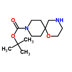 tert-butyl 1-oxa-4,9-diazaspiro[5.5]undecane-9-carboxylate Structure