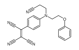 2-[4-[2-cyanoethyl(2-phenoxyethyl)amino]phenyl]ethene-1,1,2-tricarbonitrile结构式