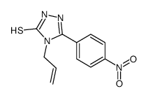 4-Allyl-5-(4-nitrophenyl)-4H-1,2,4-triazole-3-thiol结构式