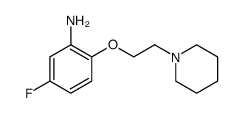 Benzenamine, 5-fluoro-2-[2-(1-piperidinyl)ethoxy] Structure