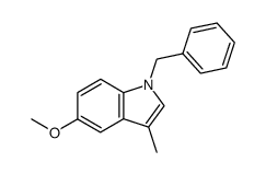 1-benzyl-5-methoxy-3-methylindole结构式