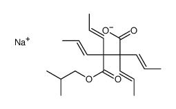 sodium isobutyl 2-tetrapropenylsuccinate Structure