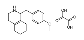 ()-1,2,3,4,5,6,7,8-octahydro-1-(4-methoxybenzyl)isoquinolinium hydrogen oxalate结构式