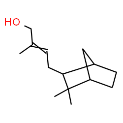 4-(3,3-dimethyl-2-norbornyl)-2-methyl-2-buten-1-ol Structure