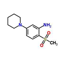 2-(Methylsulfonyl)-5-(1-piperidinyl)aniline Structure