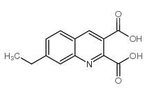 7-乙基喹啉-2,3-二羧酸结构式