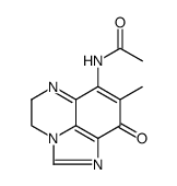 Acetamide, N-(5,9-dihydro-8-methyl-9-oxo-4H-imidazo[1,5,4-de]quinoxalin-7-yl)- Structure