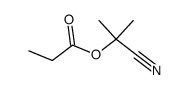 2-methyl-2-propanoylpropanenitrile结构式