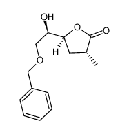 (3R,5S)-5-[(1R)-2-(benzyloxy)-1-hydroxyethyl]-3-methyldihydrofuran-2(3H)-one Structure