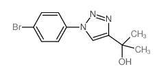 2-(1-(4-Bromophenyl)-1H-1,2,3-triazol-4-yl)propan-2-ol Structure