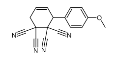 3-(4-Methoxy-phenyl)-cyclohex-4-ene-1,1,2,2-tetracarbonitrile结构式