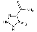 5-sulfanylidene-1,2-dihydrotriazole-4-carbothioamide结构式