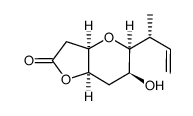 (3aR,5S,6S,7aR)-5-((R)-but-3-en-2-yl)-6-hydroxyhexahydro-2H-furo[3,2-b]pyran-2-one结构式