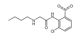 N-butyl-glycine-(2-chloro-6-nitro-anilide)结构式