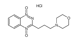 3-[3-(4-morpholinyl)propyl]-1,2,4-benzotriazine 1,4-dioxide hydrochloride Structure