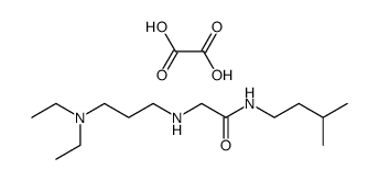 2-(3-Diethylamino-propylamino)-N-(3-methyl-butyl)-acetamide; compound with oxalic acid结构式