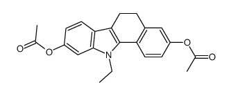 2,8-diacetoxy-11-ethyl-6,11-dihydro-5H-benzo[a]carbazole Structure