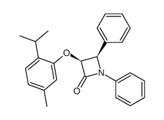 (3S,4R)-3-(2-Isopropyl-5-methyl-phenoxy)-1,4-diphenyl-azetidin-2-one结构式