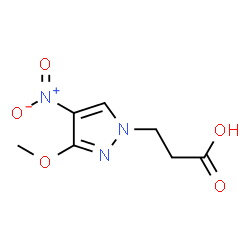 3-(3-Methoxy-4-nitro-1H-pyrazol-1-yl)propanoic acid Structure