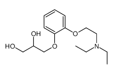 3-[2-[2-(diethylamino)ethoxy]phenoxy]propane-1,2-diol Structure