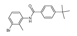 N-(3-bromo-2-methylphenyl)-4-(tert-butyl)benzamide结构式