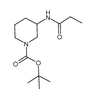 tert-butyl 3-propionamidopiperidine-1-carboxylate结构式