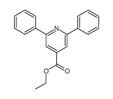 4-ethoxycarbonyl-2,6-diphenylpyridine Structure